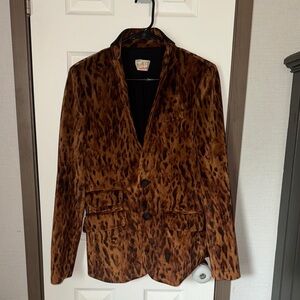 Leopard Print Blazer